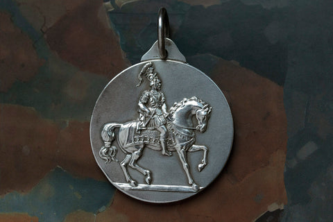 Antique Horse Medallion 