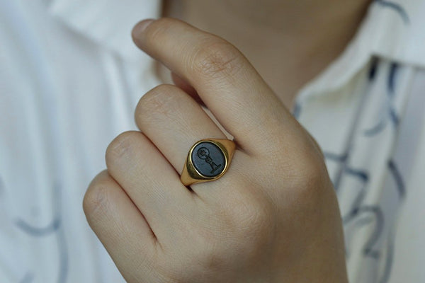 Bloodstone pinky ring on sale