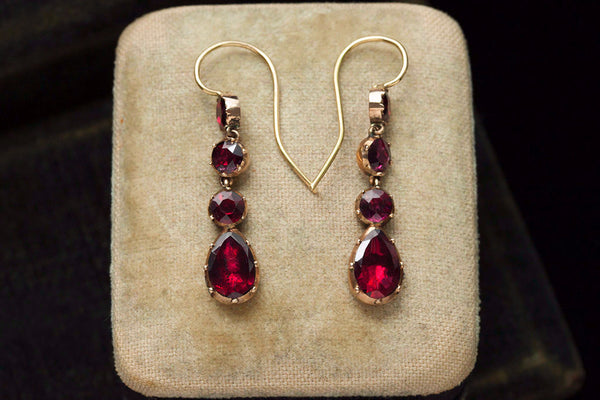 Garnet earrings new arrivals
