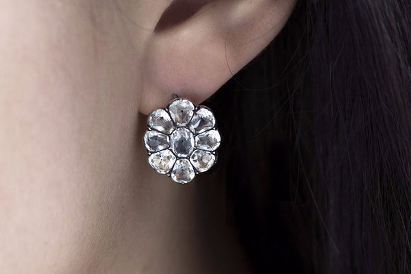 Antique paste earrings hot sale