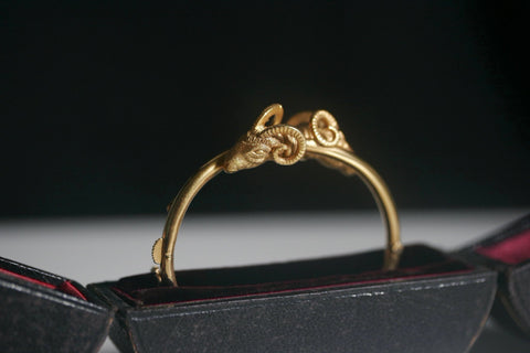 Victorian Aries Gold Bangle
