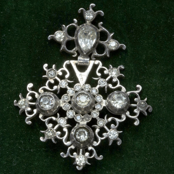 LAELIUS Antiques – Georgian Silver and Paste Pendant