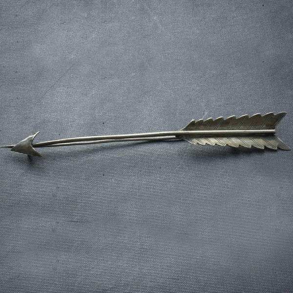 Native American Silver Arrow Pin