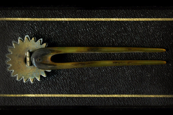 LAELIUS Antiques – Victorian Vauxhall Glass Hair Comb display picture 2