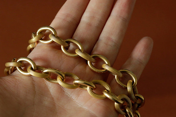 Chain link 14k shop gold necklace