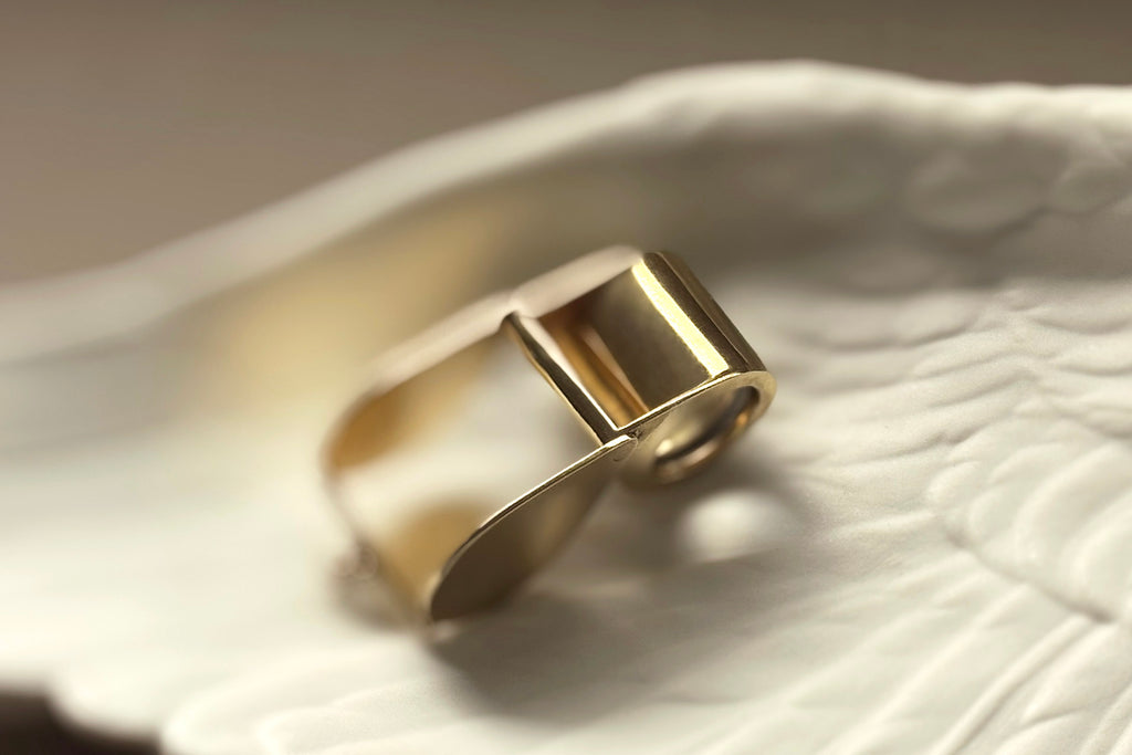 Vintage 14k Solid Gold Jeweler's Loupe