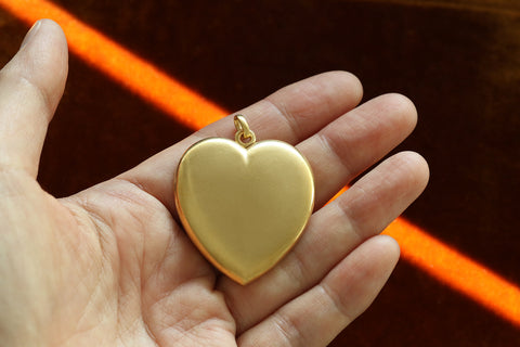 Large Edwardian Heart Locket