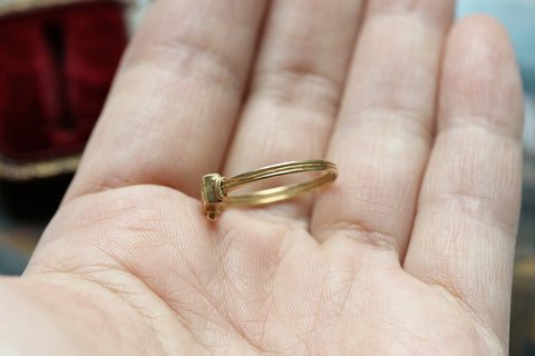 19th Century Archaeological Revival 'PAX' Ring
