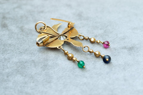 C. 1860s. French St. Esprit Gem-Set Pendant