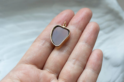 Late 19th Century Agate Witch's Heart Pendant