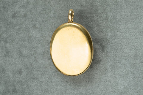 Late 19th-Century French Gem-Set 'Fishbowl' Locket