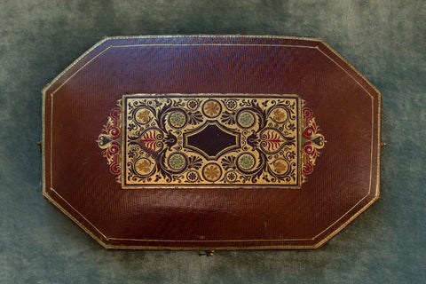 C. 1840s. French Festoon Necklace Box