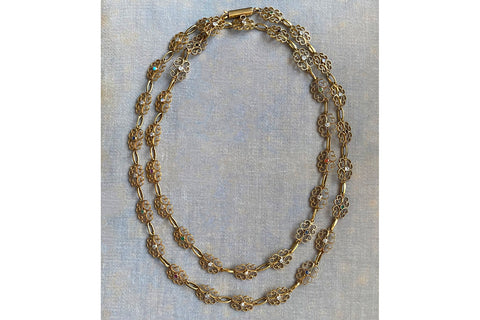 Late 19th Century French Gem-Set Chain Necklace