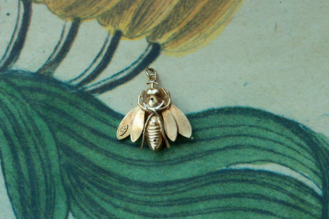 Victorian Gold 'BEE' Pendant
