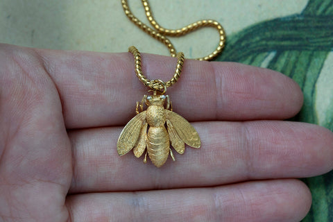 Victorian Gold 'BEE' Pendant