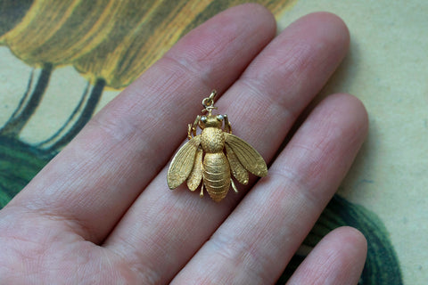 Victorian Gold 'BEE' Pendant