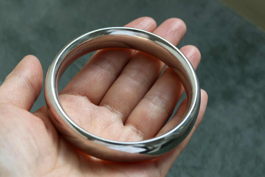 Vintage Sterling Silver Bangle Set: Hans Hansen 1967 & 1970s Mexican Modernist