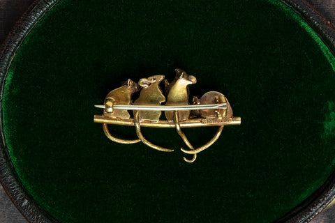 Rare Victorian Mouse Brooch
