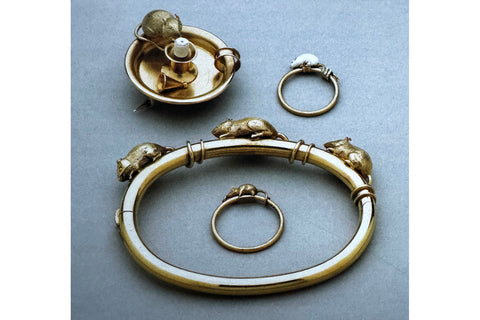 Victorian Mouse Brooch