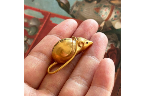 Late 19th Century Figural Mouse Pendant
