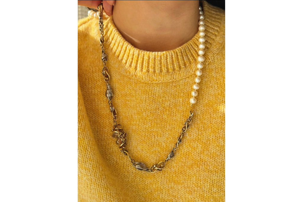 Rare French Bird Motif Watch Chain