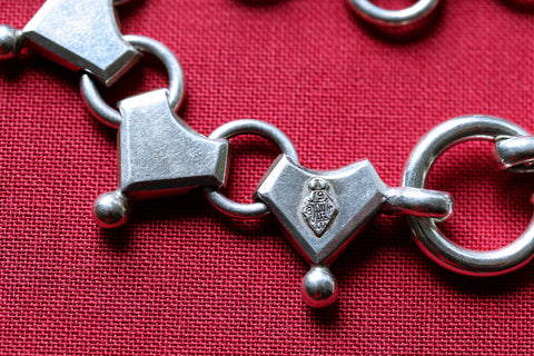 C. 1879. Victorian Sterling Silver Collar Necklace