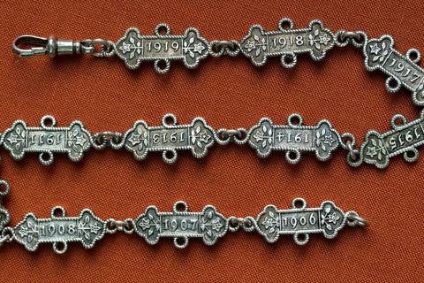 Antique Silver Watch Chain