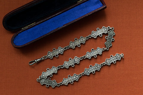 Antique Silver Watch Chai