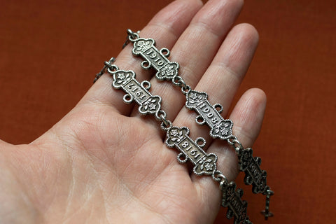 Antique Silver Watch Chain