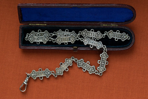 Antique Silver Watch Chain