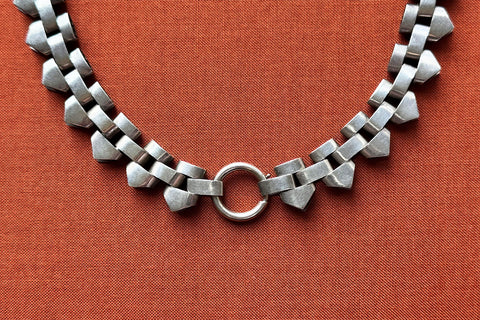 Victorian Sterling Silver Collar Necklace