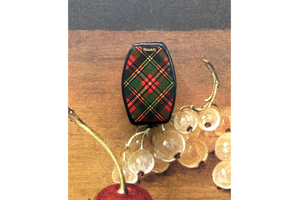 Victorian 'Stuart' Tartan Ware Ring Box