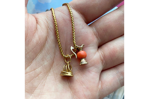 The Tiniest Victorian Gold Charms