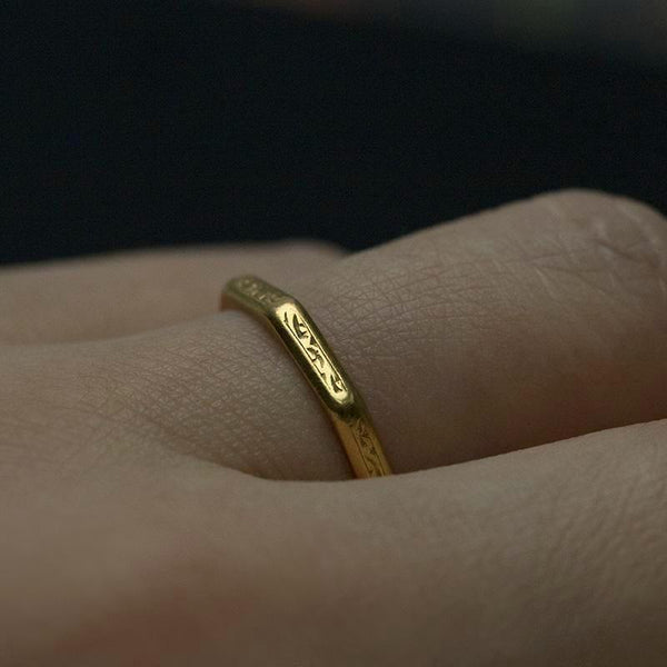 22k Octagonal Shaped Ring