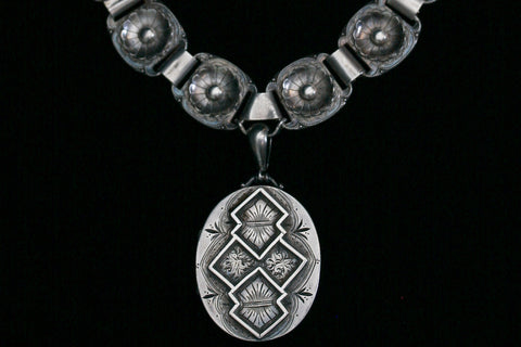 Victorian Etruscan Collar and Locket