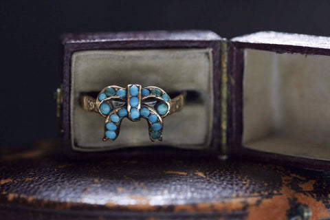 Victorian Turquoise Bow Ring