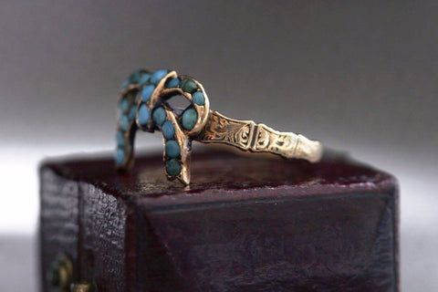 Victorian Turquoise Bow Ring