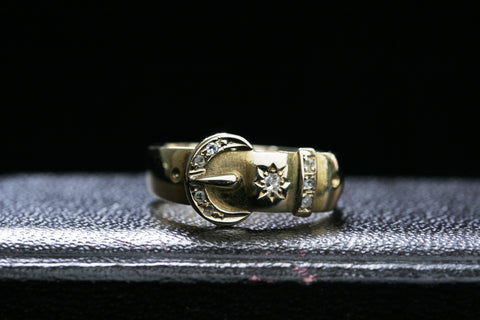 Victorian Diamond Buckle Ring