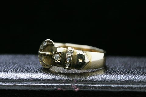 Victorian Diamond Buckle Ring