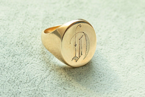 C.1900. Large Gold Signet Ring