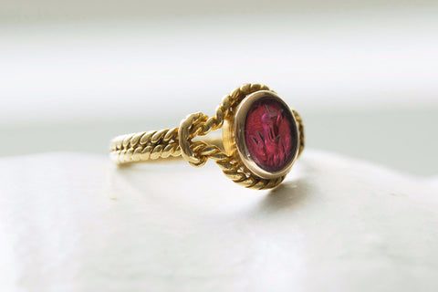 Victorian 'Hare' Carnelian Intaglio Ring