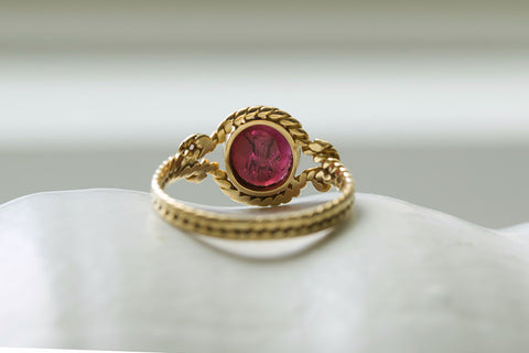 Victorian 'Hare' Carnelian Intaglio Ring