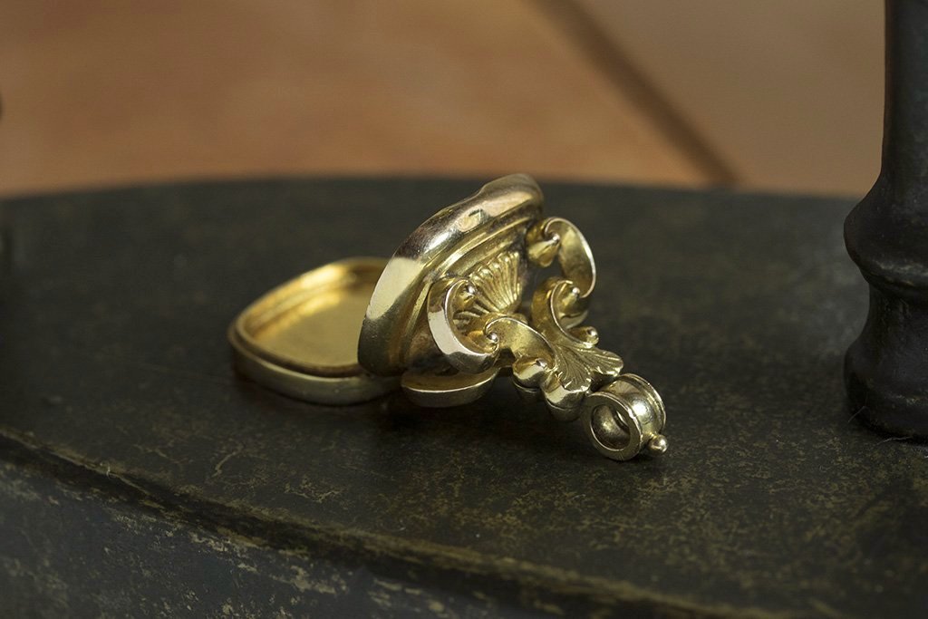 Victorian 'LlBERTE' Wax Seal Fob Pendant