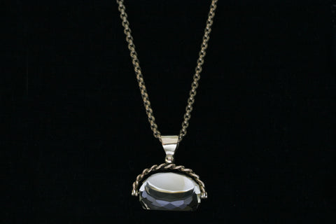 Victorian Citrine Fob Necklace