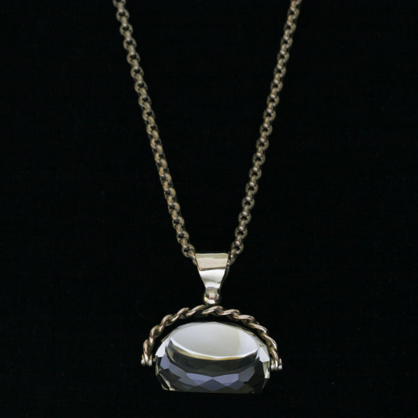 Victorian Citrine Fob Necklace