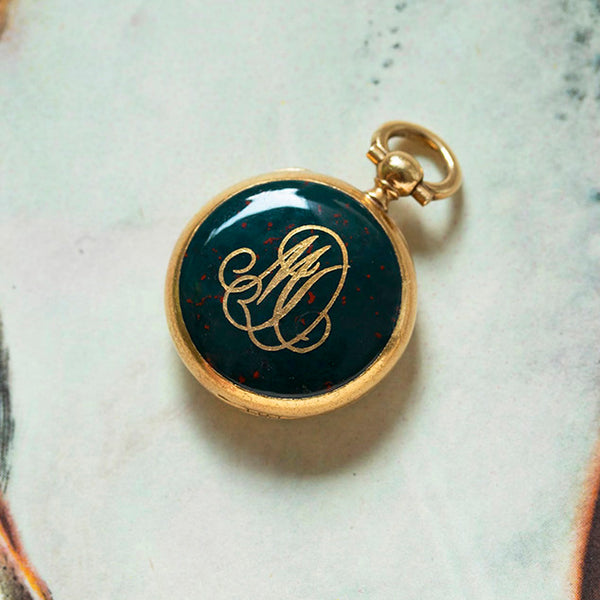 Victorian 'MD' Bloodstone Locket