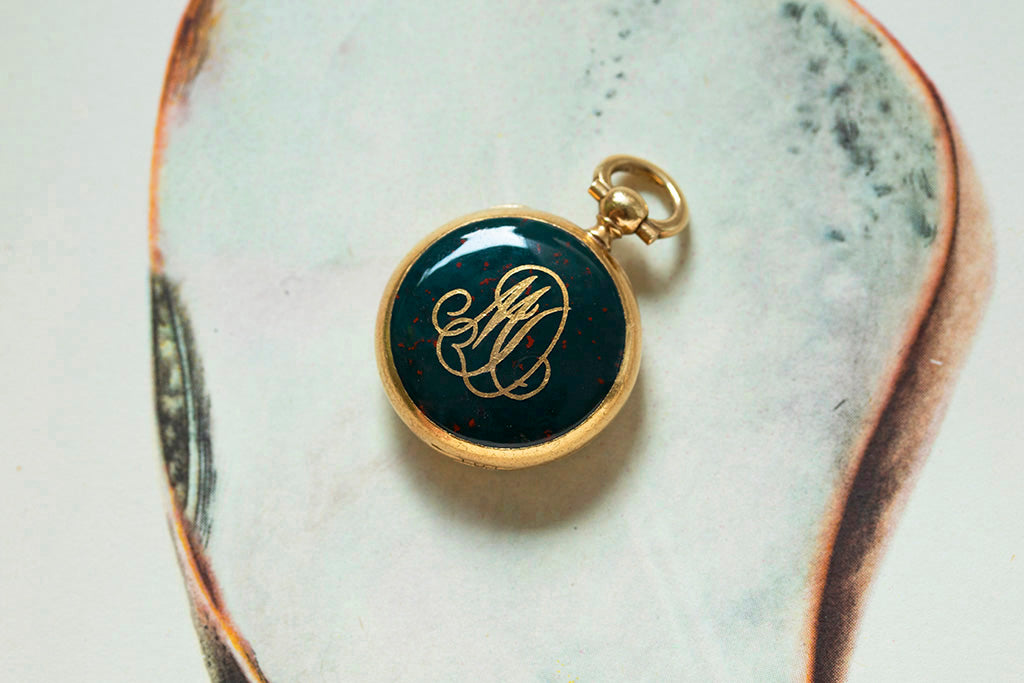 Victorian 'MD' Bloodstone Locket