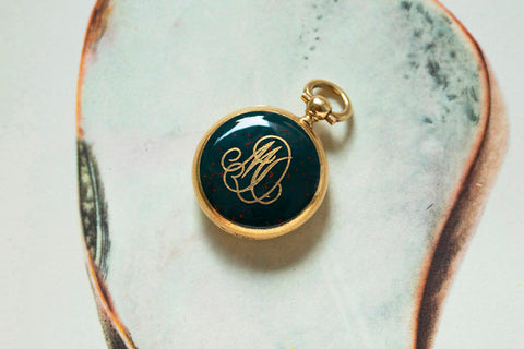Victorian 'MD' Bloodstone Locket
