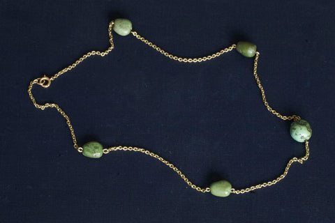 Edwardian Turquoise Nugget Necklace
