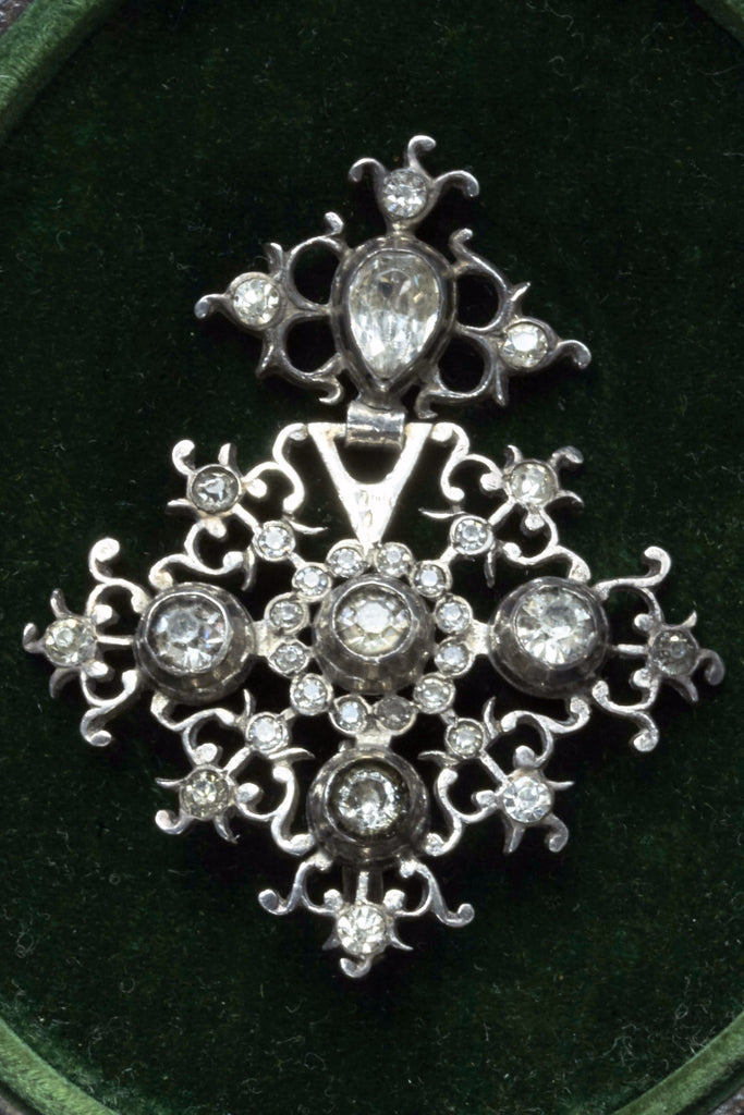 Georgian Silver and Paste Pendant